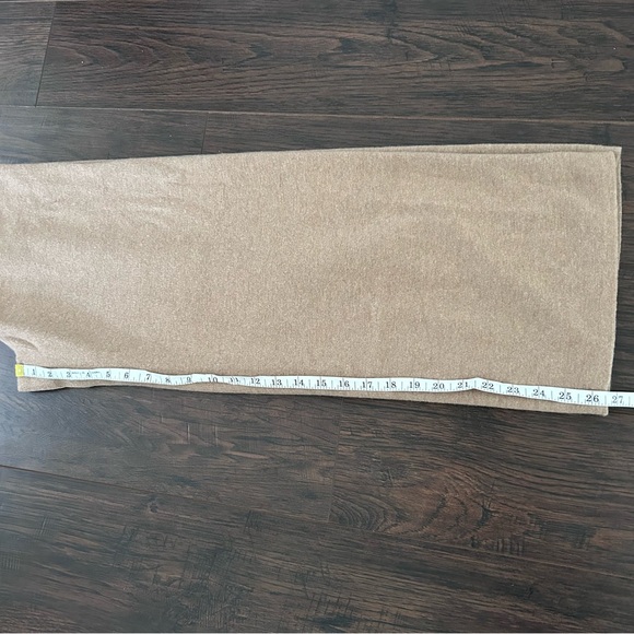 Sezane LouLou Knit Trousers Wide Leg Pleats Women’s Medium Tan Brown Minimalist - Picture 11 of 11